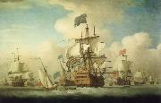 Monamy, Peter A fleet coming to anchor china oil painting reproduction